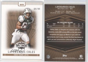 2007 Topps Triple Threads Gold /99 Laveranues Coles #66