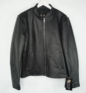 Xelement New W/ Tags Black Leather Jacket B7850 Motorcycle Removable Lining Sz M - Picture 1 of 12
