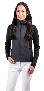 Kjus Mundin Midlayer Jacket Black Lightly Insulated Womens 42 XL 12 $399 - Picture 1 of 12