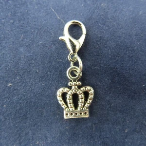 Krone Anhänger Reißverschluss Ziehen Schlüsselanhänger Zusatz Clip Baumeln König Königin Royalty Elegant - Bild 1 von 5