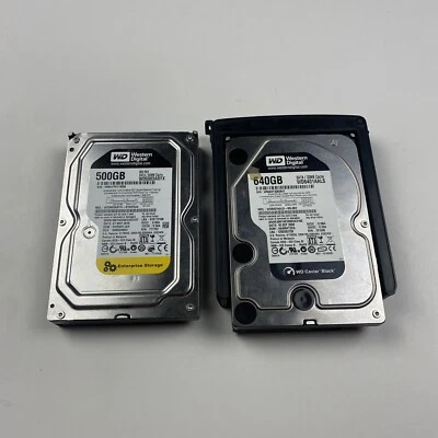 WD WD5003ABYX RE4 500GB Enterprise SATA HDD WD6401AALS 640GB Lot Bundle - Image 1 of 4