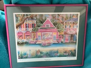 Lagniappe Market New Orleans Numbered Print by Merry Lowrey Framed NOLA 1991 - Picture 1 of 9