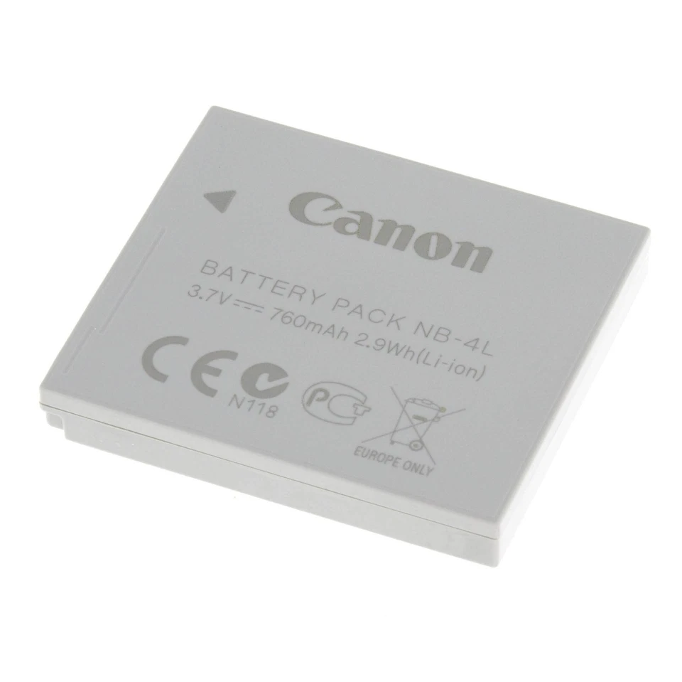 Canon NB-4L Originalakku für IXUS 220, 230, 255, 110, 120, 130, 80 – Neu, unbenu - Bild 1 von 4