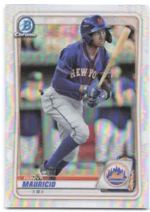 2020 Bowman Draft - Chrome Ronny Mauricio #BD-199 Refractor (RC) - Picture 1 of 2