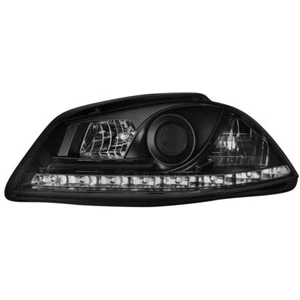 2 x Scheinwerfer für Seat Ibiza 6L 03-08 LED Tagfahrlicht Optik black / schwarz - Bild 1 von 2