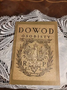 Antique Poland Passport Document Expired Or Issued 1923 In Good Condition - Picture 1 of 11
