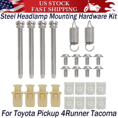 Headlamp Mounting Hardware Kit For 89 - 95 Toyota Pickup 4Runner 95 - 96 Tacoma Foto 1 de 4