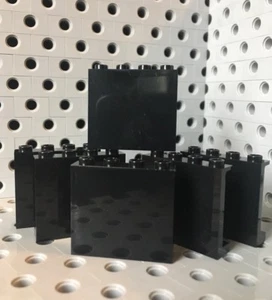 Lego Negro 1x4x3 Elemento de Pared Panel De Construcción Lote de 6 Nuevo - Imagen 1 de 2