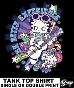Betty Boop Experience Psychedelic Girl Power Pudgy Cartoon Character Tank Top