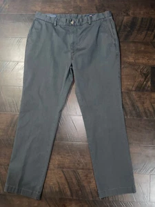 VINEYARD VINES Breaker Hose Stretch vorne flach Freizeit Chino Herren 38 x 32 neu mit Etikett grau - Bild 1 von 10
