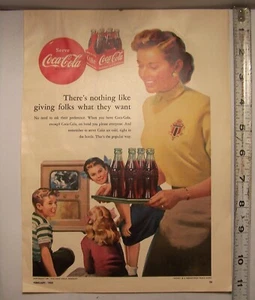 Página completa añadir Coca Cola de la revista Día de la Mujer 1952 (11 x 8,25") PA-1 - Imagen 1 de 1