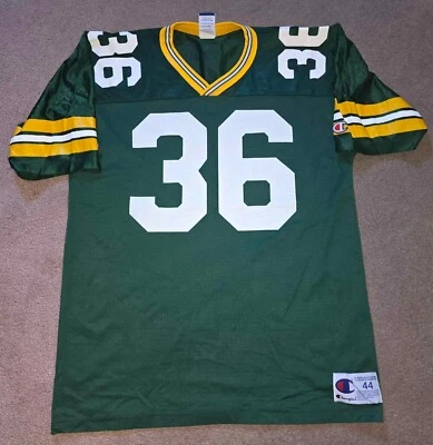 Camiseta de fútbol americano de colección Leroy Butler Green Bay Packers Champion talla 44 SIN # trasera Foto 1 de 4