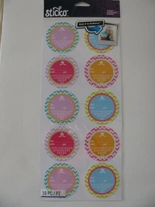Sticko Stickers CANNED UP LABELS Item Date 1 Sheet 5.5" X 12.25" NIP - Picture 1 of 2
