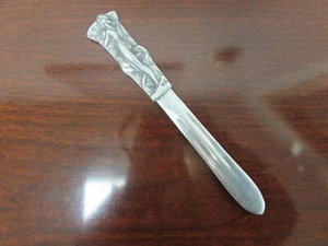 WWII ART DECO LETTER OPENER NUDE FEMALE HANDLE MARKED 1944 SICILY - Picture 1 of 4