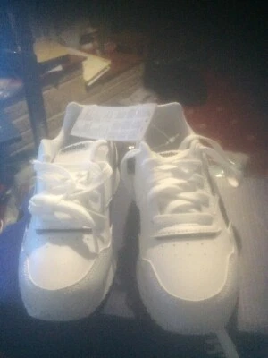 Кроссовки Reebok Royal Glide рябь зажим белая кожа/замша Kids размер 1 розничная цена 34.99 - Изображение 1 из 4