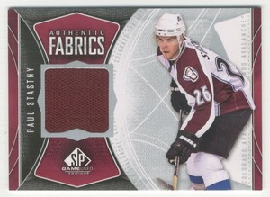 2009-10 SP Game Used Authentic Fabrics #AFPA Paul Stastny Jersey