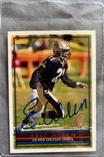 1996 Topps Football 40th Anniversary Eric Allen New Orleans Saints #62 AUTOGRAPH