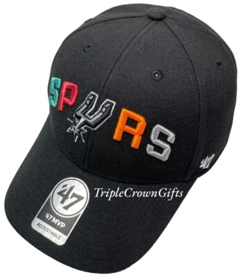 NBA San Antonio Spurs (marca '47) MVP sombrero correa ajustable negro Foto 1 de 4