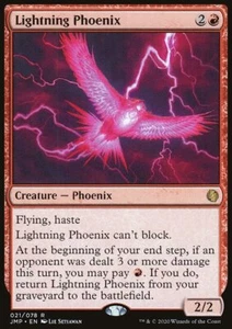 Magic the Gathering MTG Lightning Phoenix (21) Jumpstart LP - Picture 1 of 1