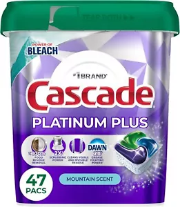 Cascade Platinum Plus Dishwasher Pods, Dishwasher Detergent, Dish Detergent Soap - Picture 1 of 7