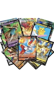 Pokémon Cards - 50 Card Assorted Lot with Guaranteed V, GX, or EX, Etc…NM - Picture 1 of 7