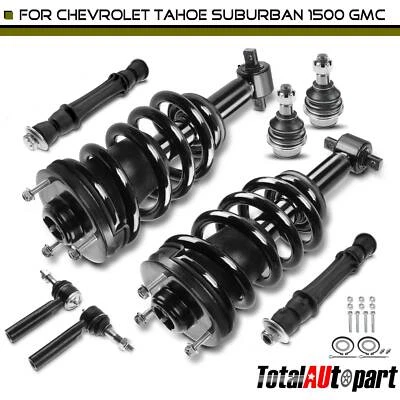 8x Kit completo de brazo de control de puntal y resorte helicoidal para Chevrolet Tahoe GMC delantero Foto 1 de 4
