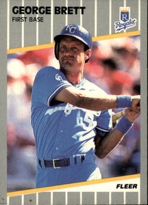 1989 Fleer Baseball Card #277 George Brett