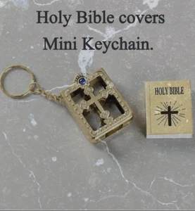 Holy Keychain mini Bible/Child of God key ring Jesus picture God messages - Picture 1 of 14