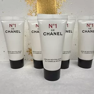 5 X CHANEL NO 1 DE CHANEL SERUM REVITALISANT 5ml .17fl oz SAMPLE TUBES, NEW - Picture 1 of 3