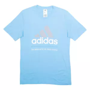 ADIDAS Mens T-Shirt Blue XS - Picture 1 of 6