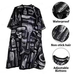 Barber Cape for Men Hair Cutting Cape Waterproof Professional Salon Cape - Picture 1 of 6