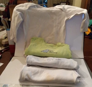 BABY BODY/ROMPER 18-24 M שילב BRAND LOT 4 SNAP BOTTOM 1 GREEN 3 WHITE PREOWNED - Picture 1 of 2
