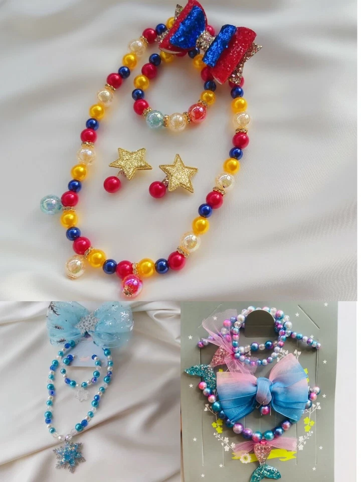 Frozen Princess Dress Up Party Accessories for Princess Costume Necklace Earring - image 1 of 1