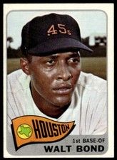 1965 Topps Walt Bond Houston Astros #109 ≥