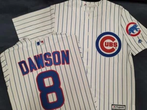2105 Herren Majestic Chicago Cubs ANDRE DAWSON GENÄHTES Baseball Trikot alle Größen - Bild 1 von 1