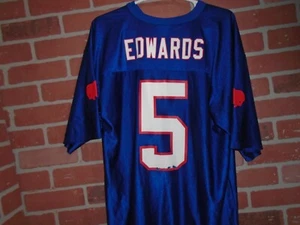 BUFFALO BILLS VINTAGE TRENT EDWARDS POLYESTER JERSEY ADULT LARGE - Picture 1 of 5