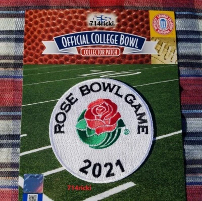 Parche de coleccionista del juego Rose Bowl 2021 Alabama Crimson Tide vs Notre Dame Irish Foto 1 de 2
