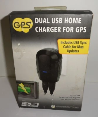 Scosche Dual USB Home Charger for GPS - Image 1 of 4