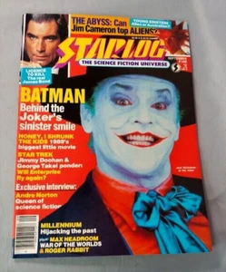 Starlog Magazine 1989 #146 Batman The Joker Jack Nicholson The Abyss NM- - Picture 1 of 11