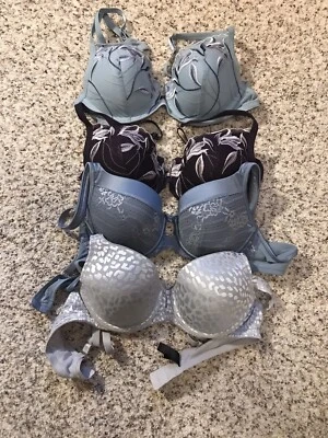 Лот из 4 NewWOT SOMA INTATES 36B на косточках синий фиолетовый с подкладкой вышитый бюстгальтер - Изображение 1 из 4