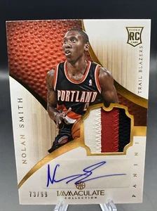 Nolan Smith 2012-13 Panini Immaculate RPA Rookie Jersey Patch Auto Card /99 - Picture 1 of 2