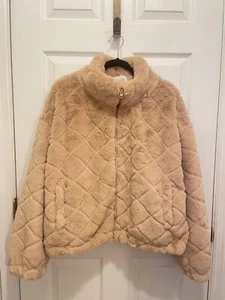 Jacket Faux Fur Women’s Cali 1850 Los Angeles Soft Size XL - Picture 1 of 4