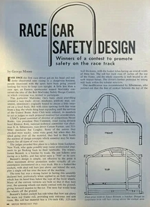 1963 Race Car Safety Design illustrated - Picture 1 of 5