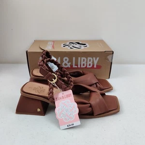 Sam & Libby Sutton Ankle Strap Sandal Brown Size 9 - Picture 1 of 7