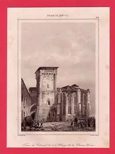 Tour de Clément gravure 1845 FRANCE XIV/B2 - Imagen 1 de 1