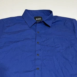 Camisa táctica Igor 5.11 para hombre S botón a presión manga larga azul liso - Imagen 1 de 10