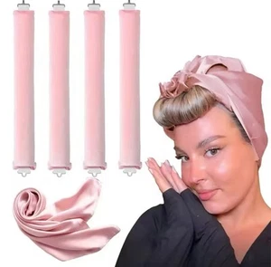 Heatless Hair Curler Flexi Rods with Hook,Overnight Heatless Curls Blowout Rod - Picture 1 of 5