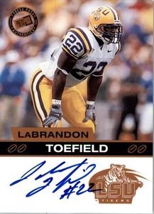 2003 Press Pass Autographs Bronze #54 LaBrandon Toefield - FB - Picture 1 of 2