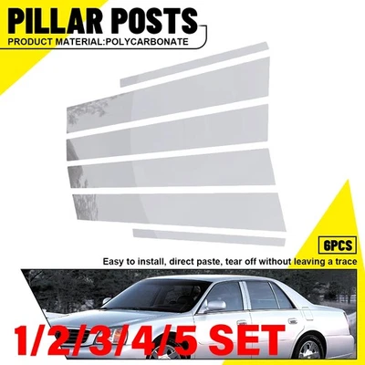 Juego de puertas de ventana de poste de pilar cromadas para Cadillac Deville / DTS 2000-2011 1-5SET Foto 1 de 4