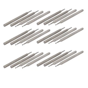 Broca de punto montada de molienda con cabeza plana redonda de diamante de 2,35 mm de vástago de 1 mm de diámetro 24 un. - Imagen 1 de 3